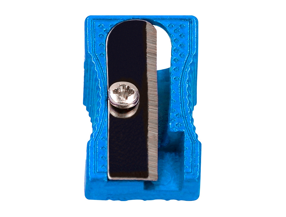 TAILLE-CRAYON LIDERPAPEL METALLIQUE 1 USAGE COLORIS BLEU