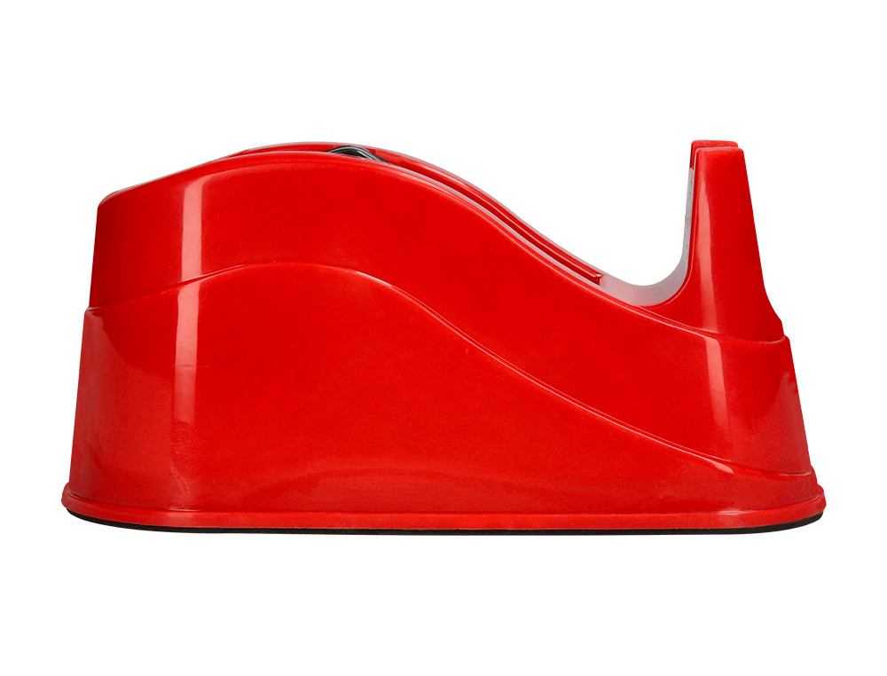 DEVIDOIR DE COMPTOIR DE RUBAN ADHESIF POUR ROULEAU DE 66M   220X100X70 MM COLORIS ROUGE