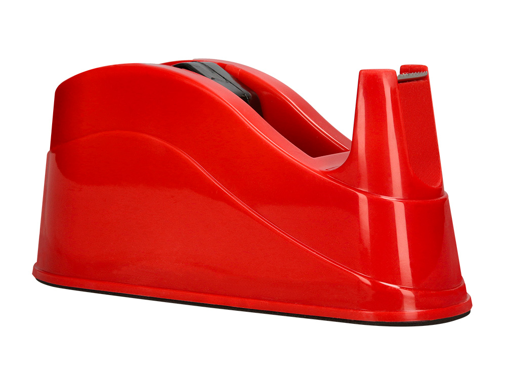 DEVIDOIR DE COMPTOIR DE RUBAN ADHESIF POUR ROULEAU DE 66M   220X100X70 MM COLORIS ROUGE