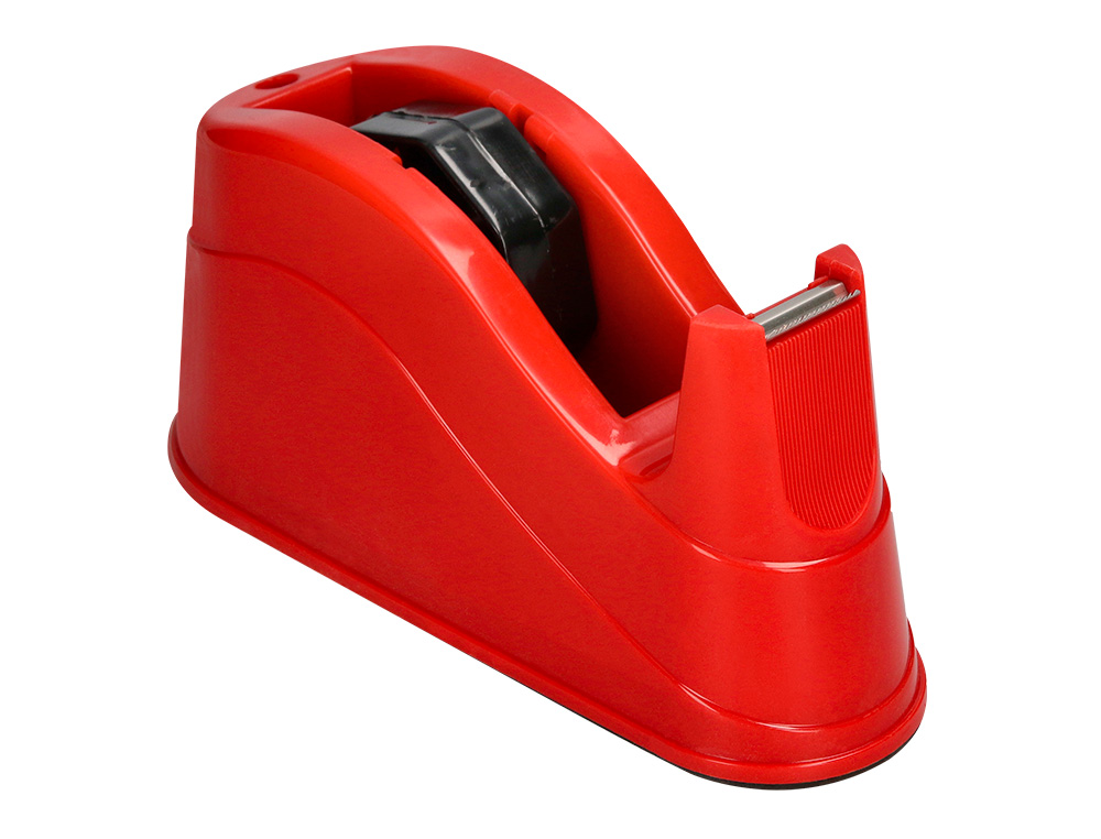 DEVIDOIR DE COMPTOIR DE RUBAN ADHESIF POUR ROULEAU DE 66M   220X100X70 MM COLORIS ROUGE