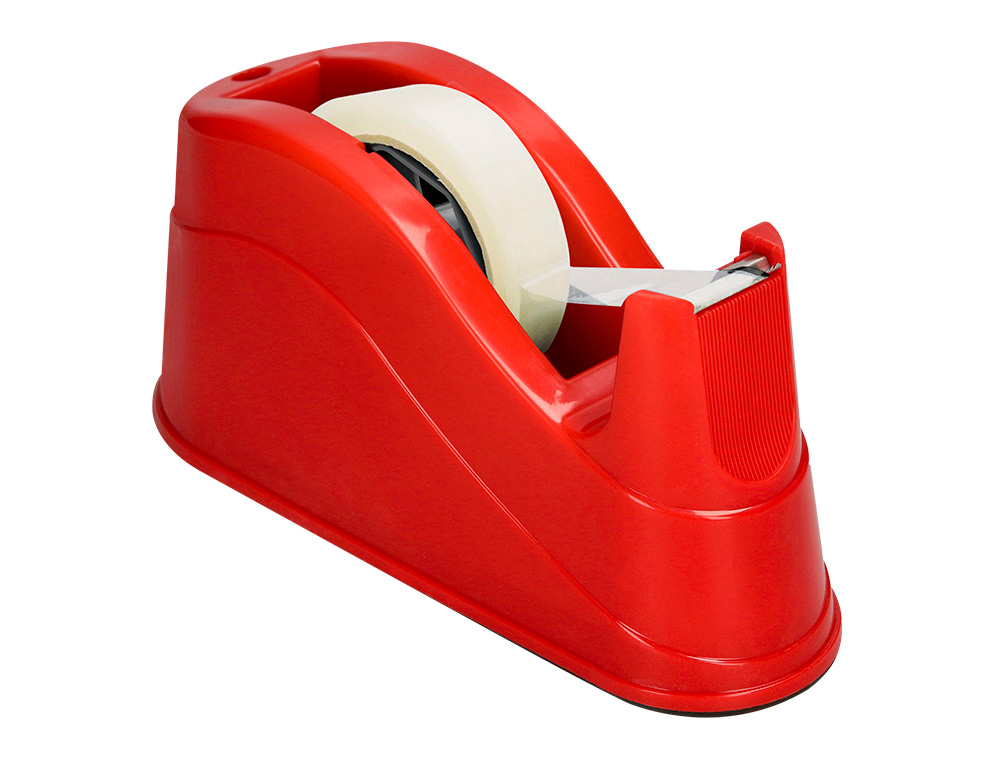DEVIDOIR DE COMPTOIR DE RUBAN ADHESIF POUR ROULEAU DE 66M   220X100X70 MM COLORIS ROUGE