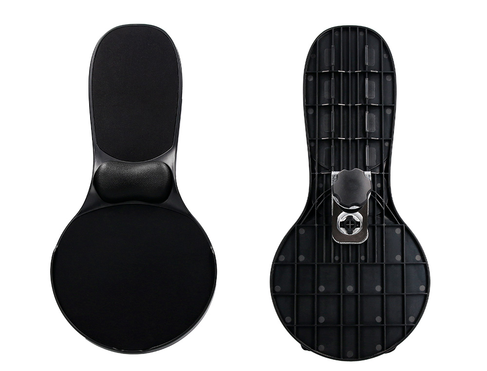 ACCOUDOIR ERGONOMIQUE Q-CONNECT AVEC TAPIS DE       SOURIS SUPPORT POIGNET        220X140X480 MM COLORIS NOIR