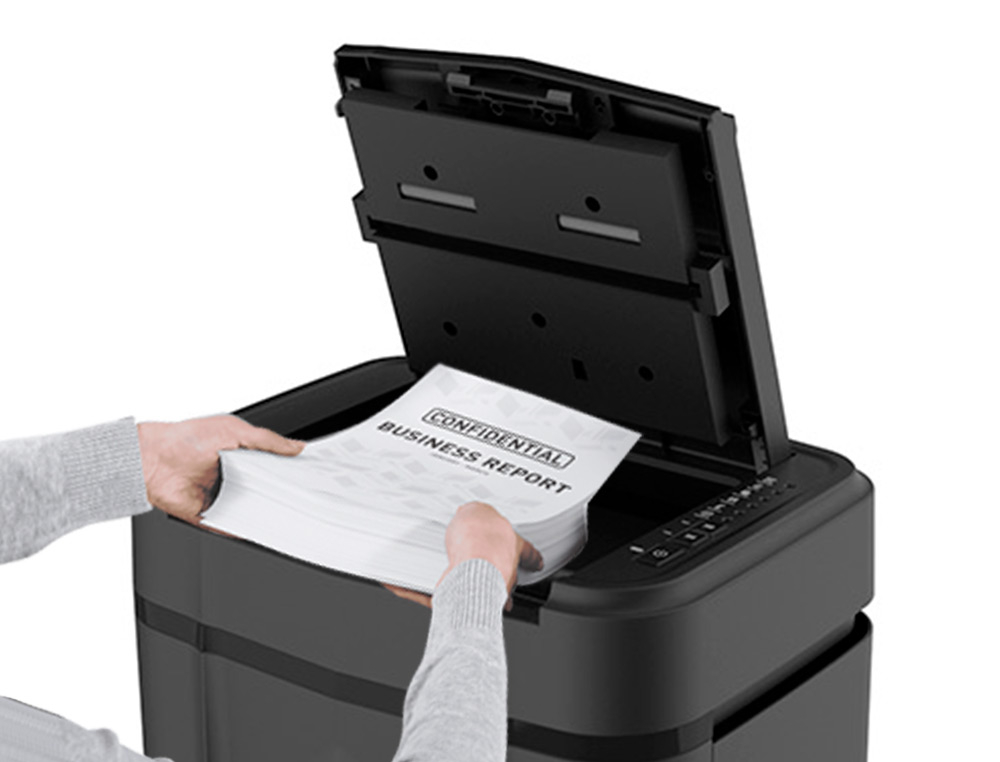 DESTRUCTEUR Q-CONNECT Q120 OCCASIONNEL VITESSE 3.5MIN A4 COUPE CROISEE 4X12 MM A4 19L 366X287X500MM 11KG