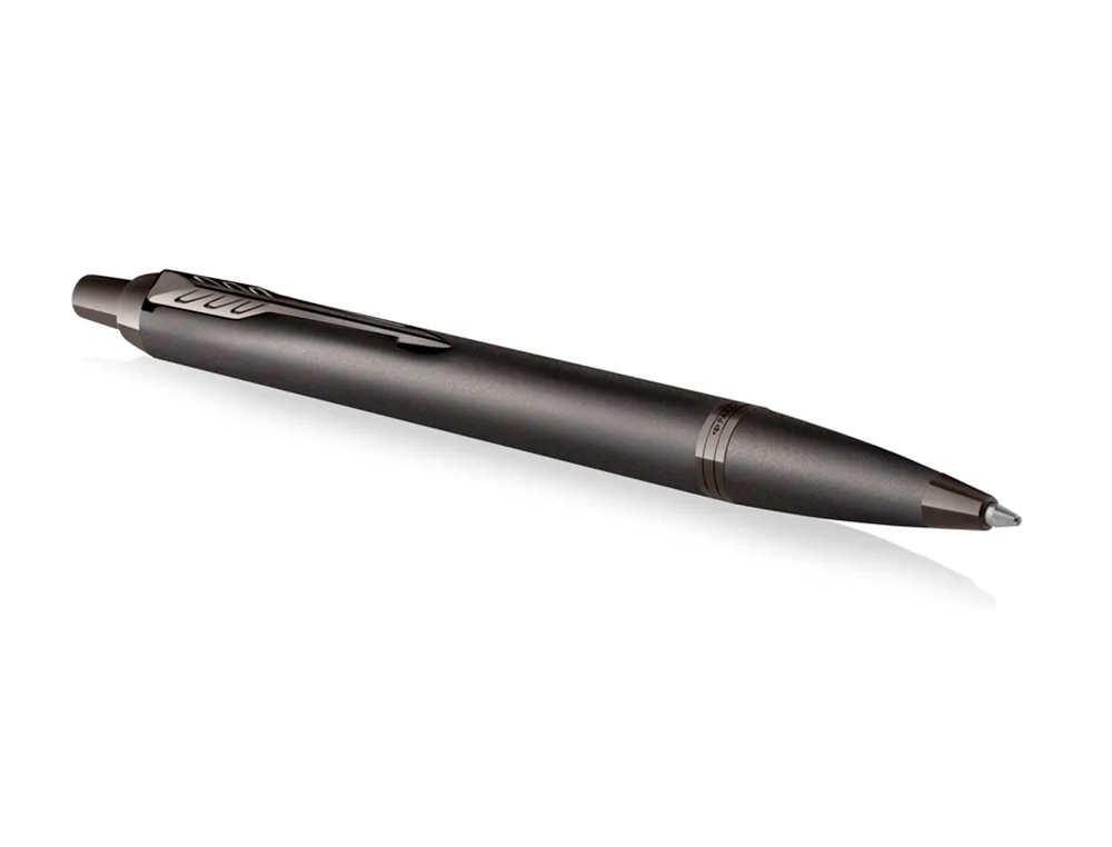 STYLO-BILLE PARKER IM MONOCHROME NOIR POINTE MOYENNE ENCRE BLEU ETUI CADEAU