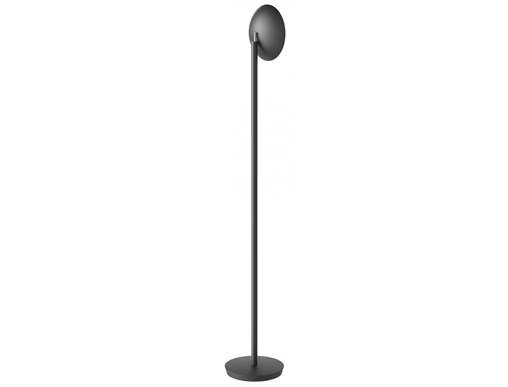 LAMPE LED ALBA EN ACIER H 185CM X BASE 31CM  NOIR