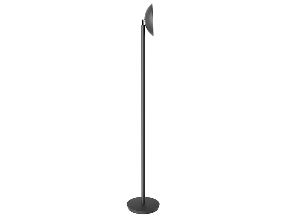 LAMPE LED ALBA EN ACIER H 185CM X BASE 31CM  NOIR