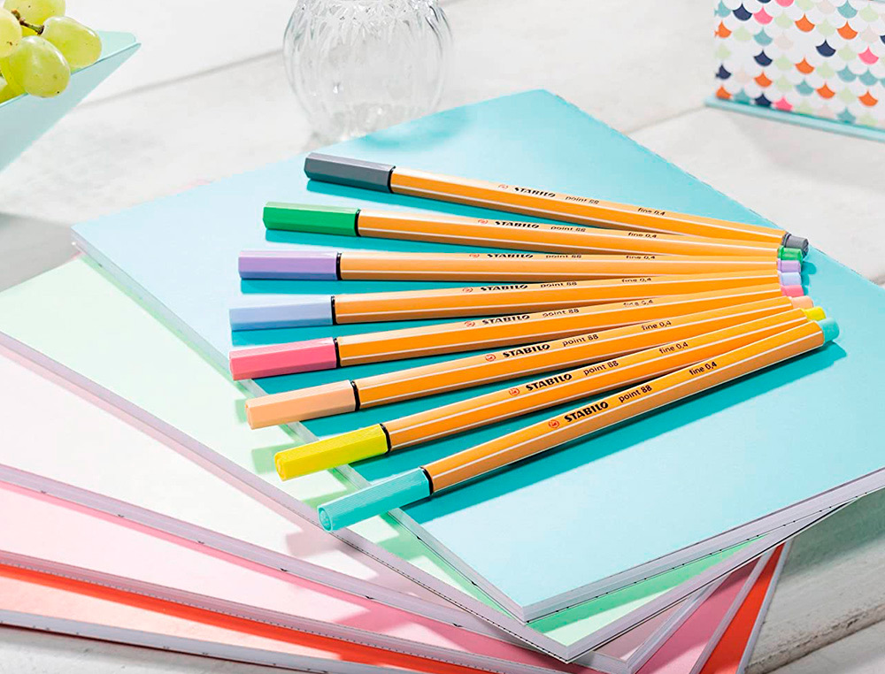 STYLO FEUTRE STABILO PASTELLOVE POINT FINE 0,4MM   POCHETTE DE 15 COLORIS        ASSORTIS