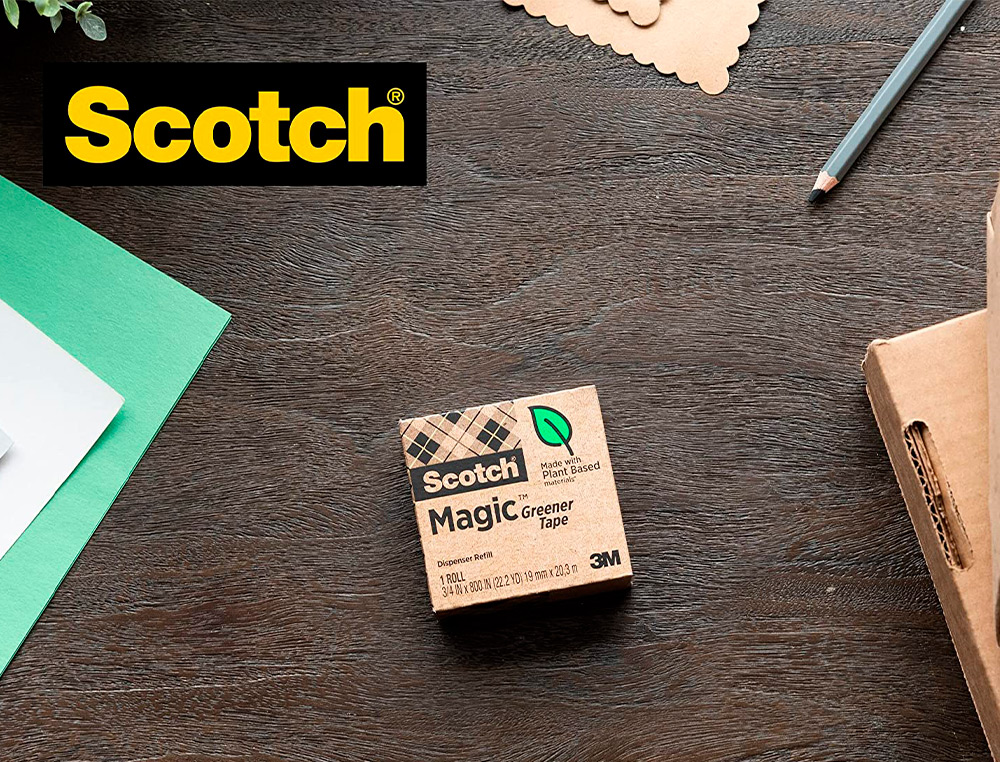 DEVIDOIR SCOTCH C18 NOIR + ROULEAU SCOTH  MAGIC TAPE     19MMX33M