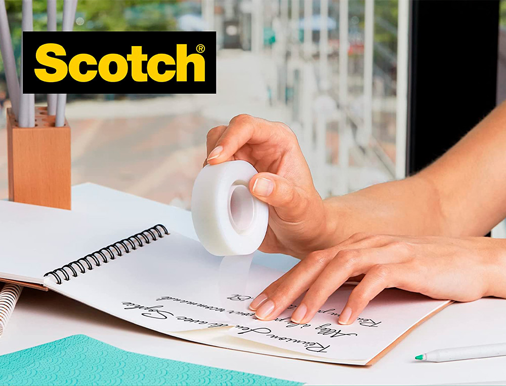DEVIDOIR SCOTCH C18 NOIR + ROULEAU SCOTH  MAGIC TAPE     19MMX33M