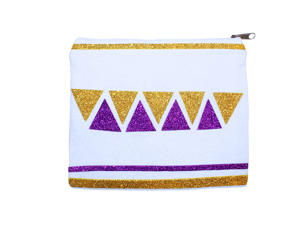 TROUSSE MAQUILLAGE SODERTEX A PERSONNALISER 18 X 14CM COTOM COLORIS BLANC
