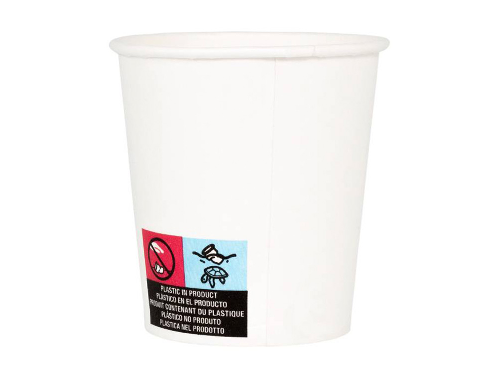 GOBELET EN CARTON COLDIS DE CONTENANCE 10CL PAQUET DE 50  BLANC    42158