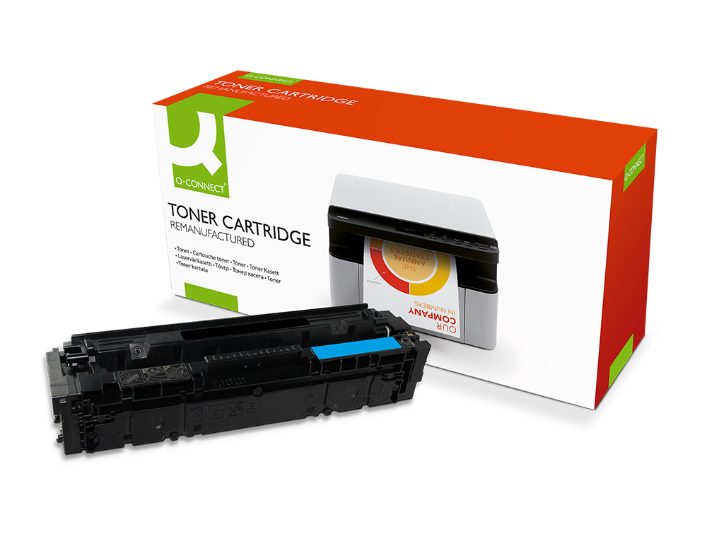 TONER Q-CONNECT COMPATIBLE HP CF541X/203X HP COLOR LASERJET PRO M254 CYAN HIGH YIELD      2500P CYAN