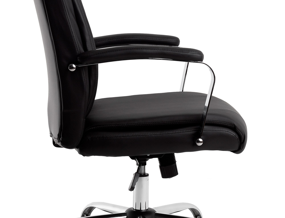 FAUTEUIL DE DIRECTION Q-CONNECT LEO DOSSIER REGLABLE HAUTEUR 1170 + 80 MM HAUTEUR LARGEUR 650 MM PROFONDEUR 700 NOIR