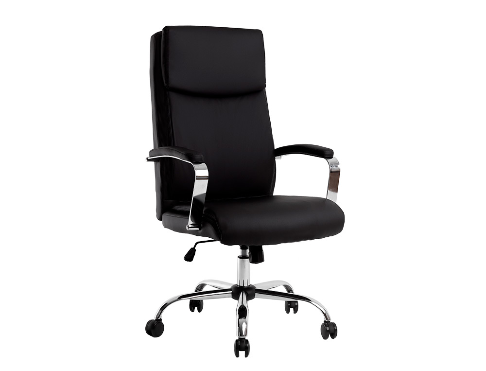 FAUTEUIL DE DIRECTION Q-CONNECT LEO DOSSIER REGLABLE HAUTEUR 1170 + 80 MM HAUTEUR LARGEUR 650 MM PROFONDEUR 700 NOIR
