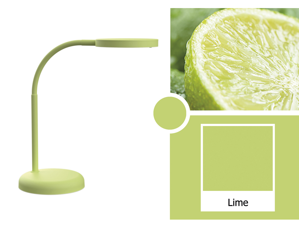 LUMINAIRE BUREAU LED MAULJOY HAUTEUR 33,5CM BRAS 35,8CM    TETE DIAMETRE 11,8CM COLORIS  VERT