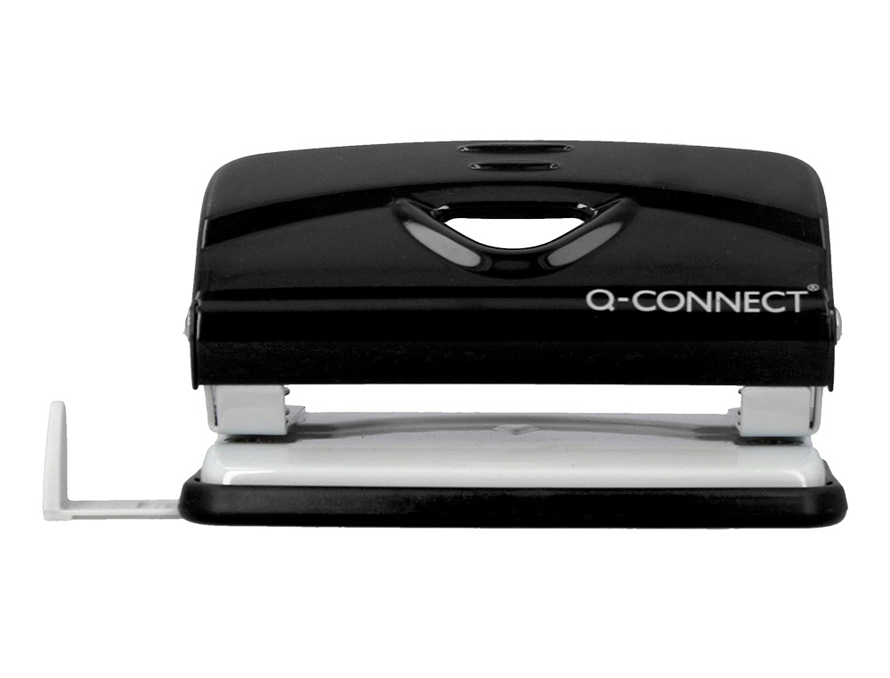 PERFORATEUR Q-CONNECT KF14214 2 TROUS OUVERTURE 1MM CAPACITE 10 FEUILLES COLORIS NOIR