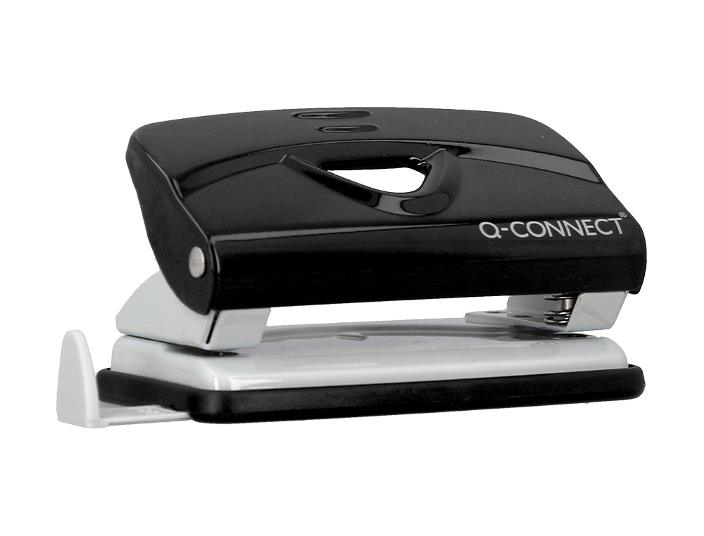 PERFORATEUR Q-CONNECT KF14214 2 TROUS OUVERTURE 1MM CAPACITE 10 FEUILLES COLORIS NOIR