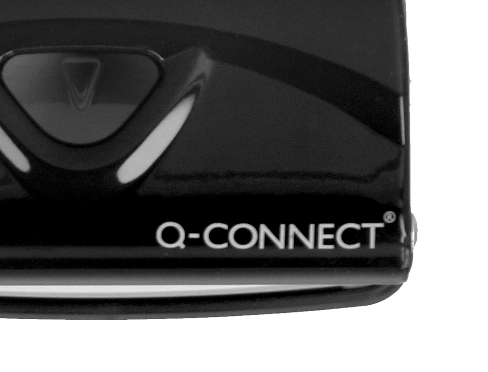 PERFORATEUR Q-CONNECT KF14214 2 TROUS OUVERTURE 1MM CAPACITE 10 FEUILLES COLORIS NOIR