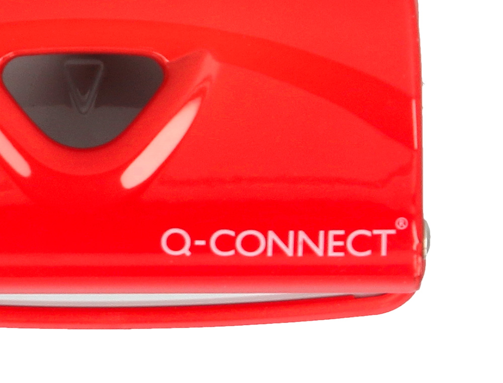 PERFORATEUR Q-CONNECT KF14216 2 TROUS OUVERTURE 1MM         CAPACITE 10 FEUILLES COLORIS  ROUGE
