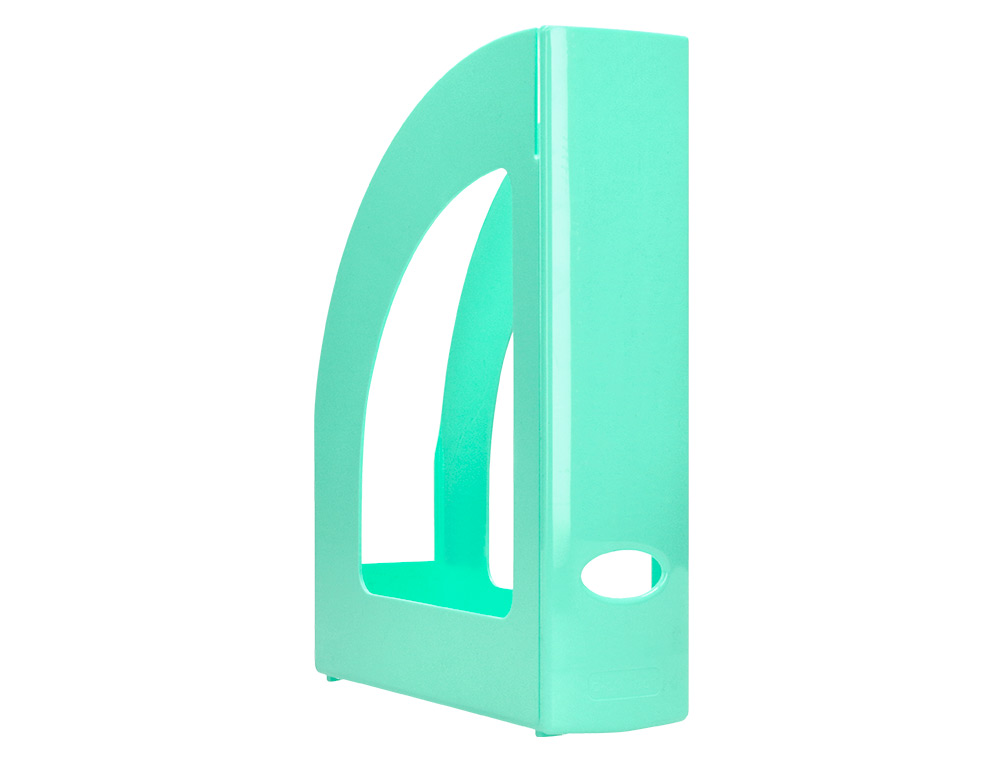 PORTE-REVUES Q-CONNECT PLASTIQUE 320X250X80MM        COLORIS MENTHE