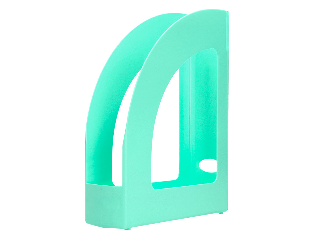 PORTE-REVUES Q-CONNECT PLASTIQUE 320X250X80MM        COLORIS MENTHE