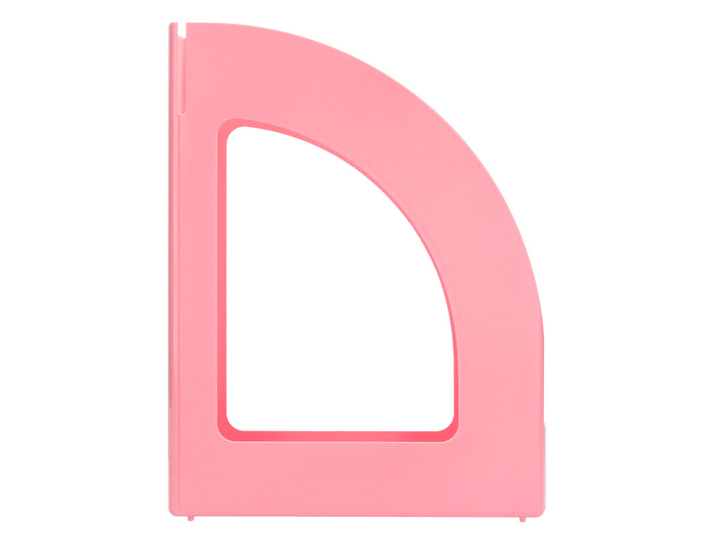 PORTE-REVUES Q-CONNECT PLASTIQUE 320X250X80MM        COLORIS ROSE PASTEL
