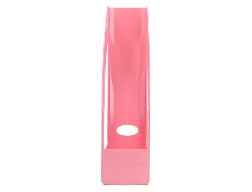 PORTE-REVUES Q-CONNECT PLASTIQUE 320X250X80MM        COLORIS ROSE PASTEL