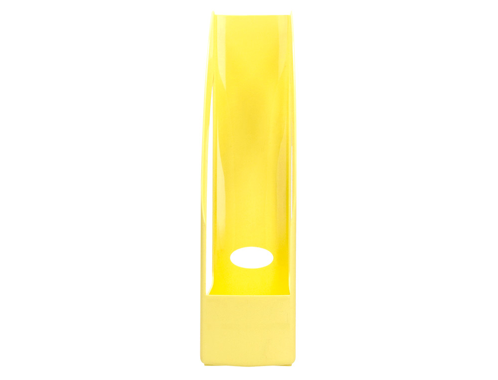 PORTE-REVUES Q-CONNECT PLASTIQUE 320X250X80MM COLORIS JAUNE PASTEL