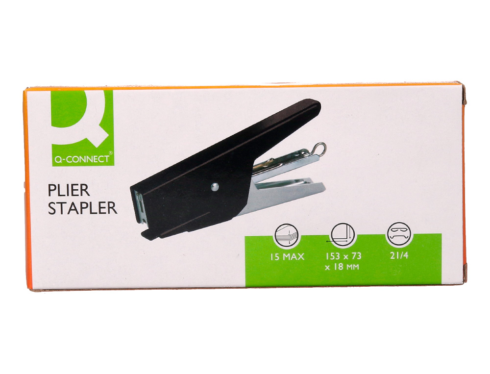 PINCE AGRAFEUSE Q-CONNECT CAPACITE AGRAFAGE 15 FEUILLES AGRAFES 21/4