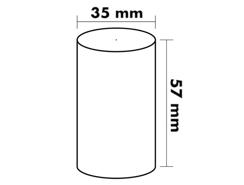 BOBINE THERMIQUE Q-CONNECT 57MM LARGEUR X 35MM DIAMETRE 70GR POUR TPE SANS BISPHENOL A