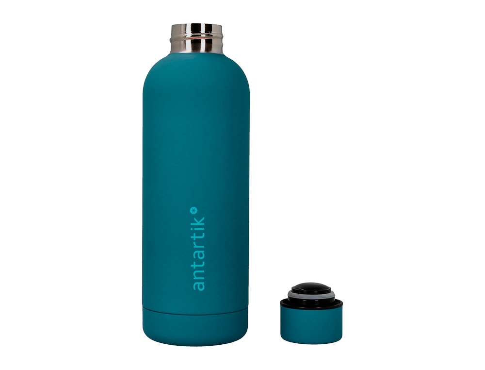 BOUTEILLE ISOTHERME ANTARTIK ACIER INOXYDABLE SANS BPA 500ML COLORIS TURQUOISE