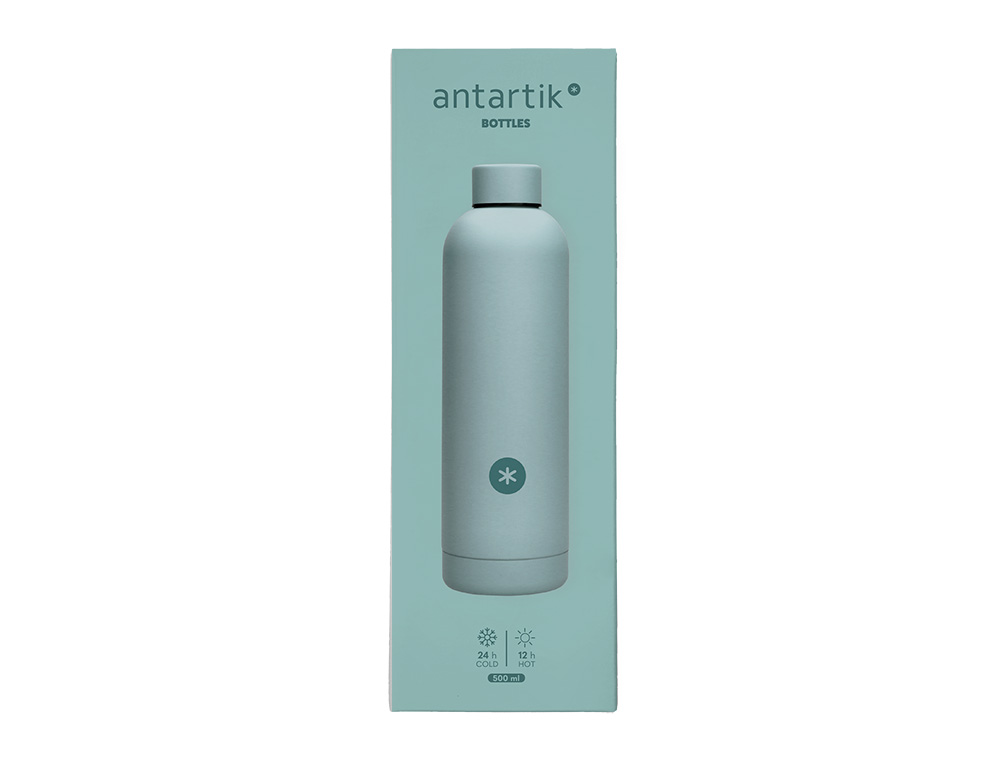 BOUTEILLE ISOTHERME ANTARTIK ACIER INOXYDABLE SANS BPA     500ML COLORIS MENTHE