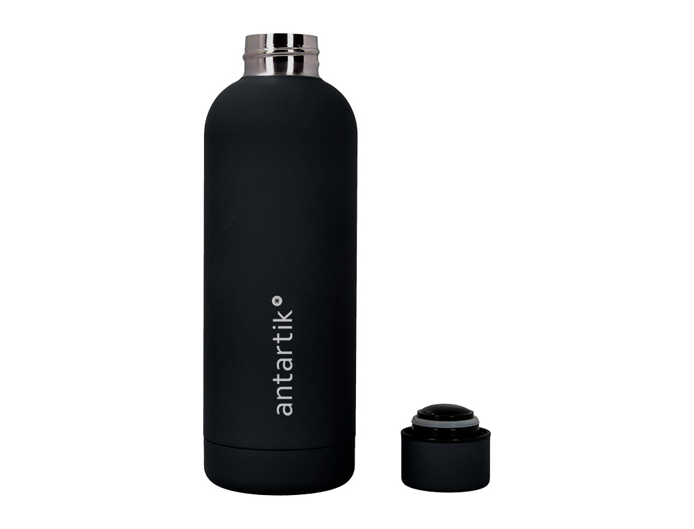 BOUTEILLE ISOTHERME ANTARTIK ACIER INOXYDABLE SANS BPA     500ML COLORIS NOIR