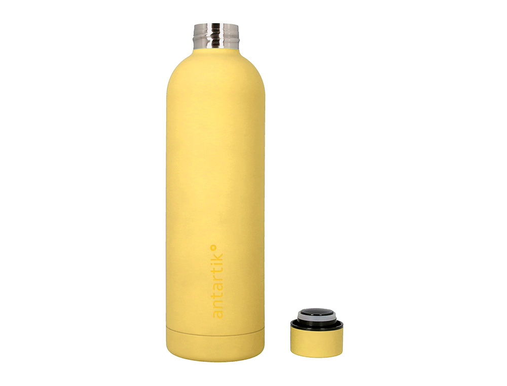 BOUTEILLE ISOTHERME ANTARTIK ACIER INOXYDABLE SANS BPA 750ML COLORIS JAUNE