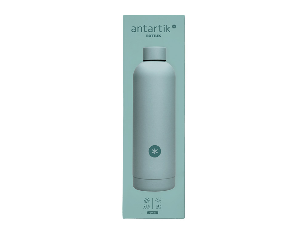 BOUTEILLE ISOTHERME ANTARTIK ACIER INOXYDABLE SANS BPA     750ML COLORIS MENTHE