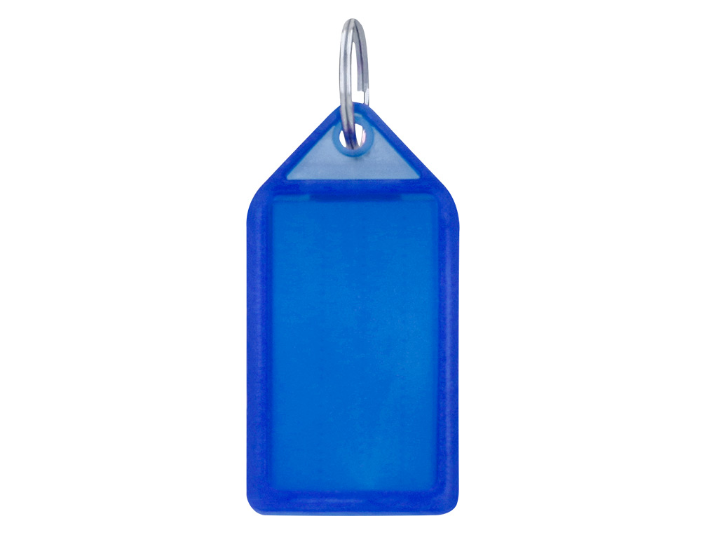 PORTE-CLES Q-CONNECT PORTE-ETIQUETTE PREMIUM COLORIS BLEU BOITE 40 UNITES