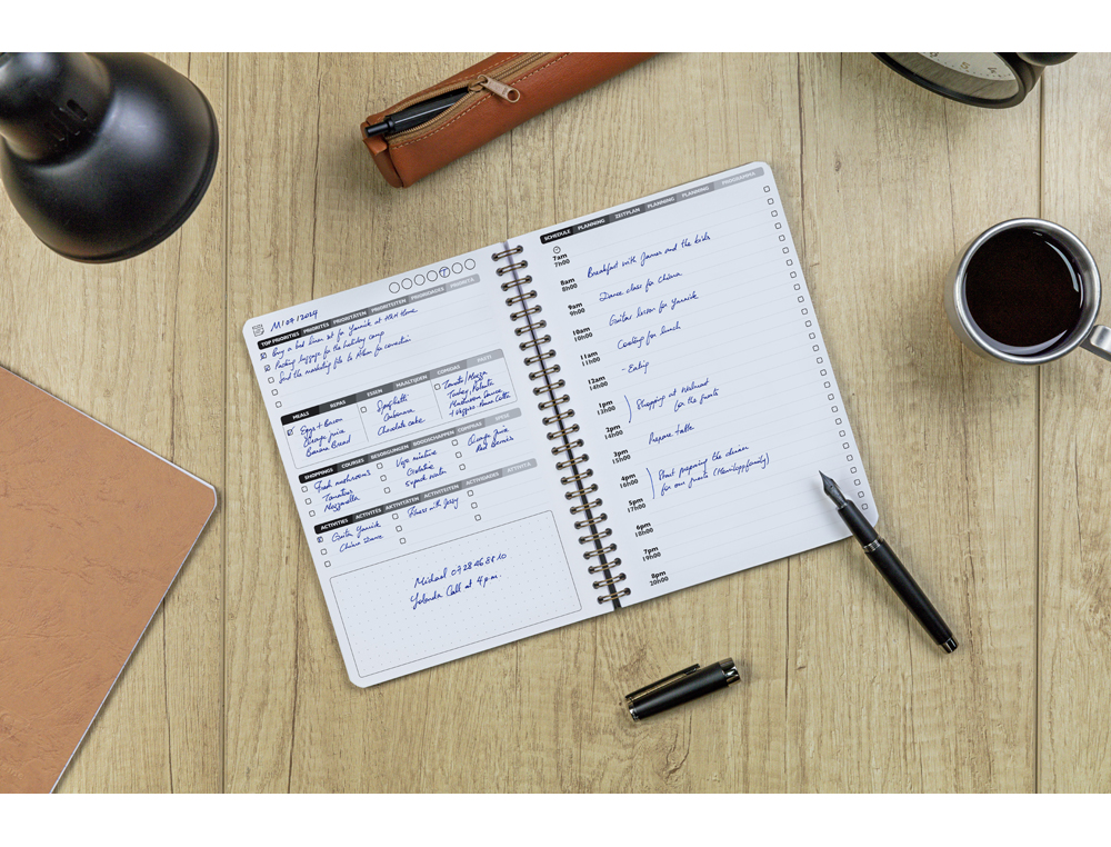CAHIER CLAIREFONTAINE MY DAILYPLANNER NOMADDICT RELIURE     INTEGRALE 148X210MM 250P      DETACHABLES REGLURE