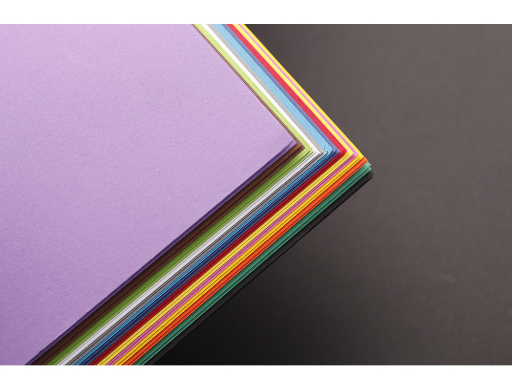 FEUILLE PAPIER CLAIREFONTAINE MAYA 270G 500X700MM COLORIS   ASSORTIS VIFS PAQUET 28       UNITES