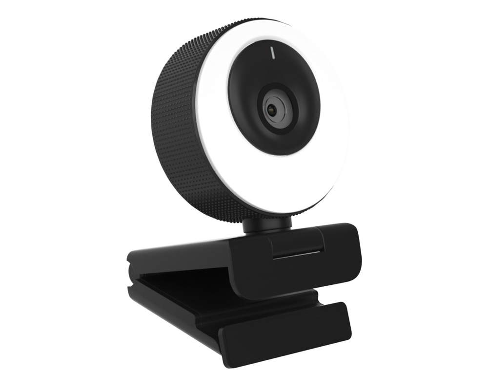 WEBCAM CLEYVER USB HD VLOGLIGHT COLORIS NOIR ET     BLANC