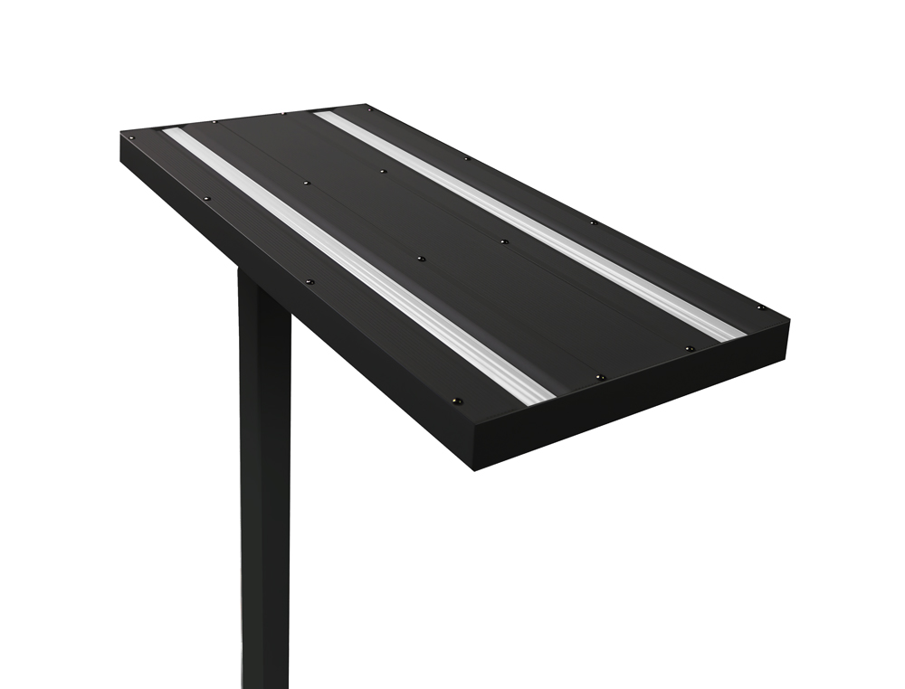 LAMPADAIRE UNILUX VERSUS 196CM LED AVEC SOCLE COLORIS  NOIR