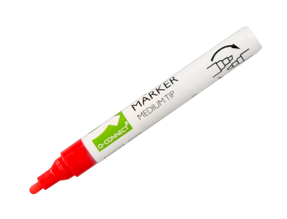 MARQUEUR Q-CONNECT CRAIE LIQUIDE POINTE RONDE TRACE 3MM COLORIS ASSORTIS BOITE 8 UNITES