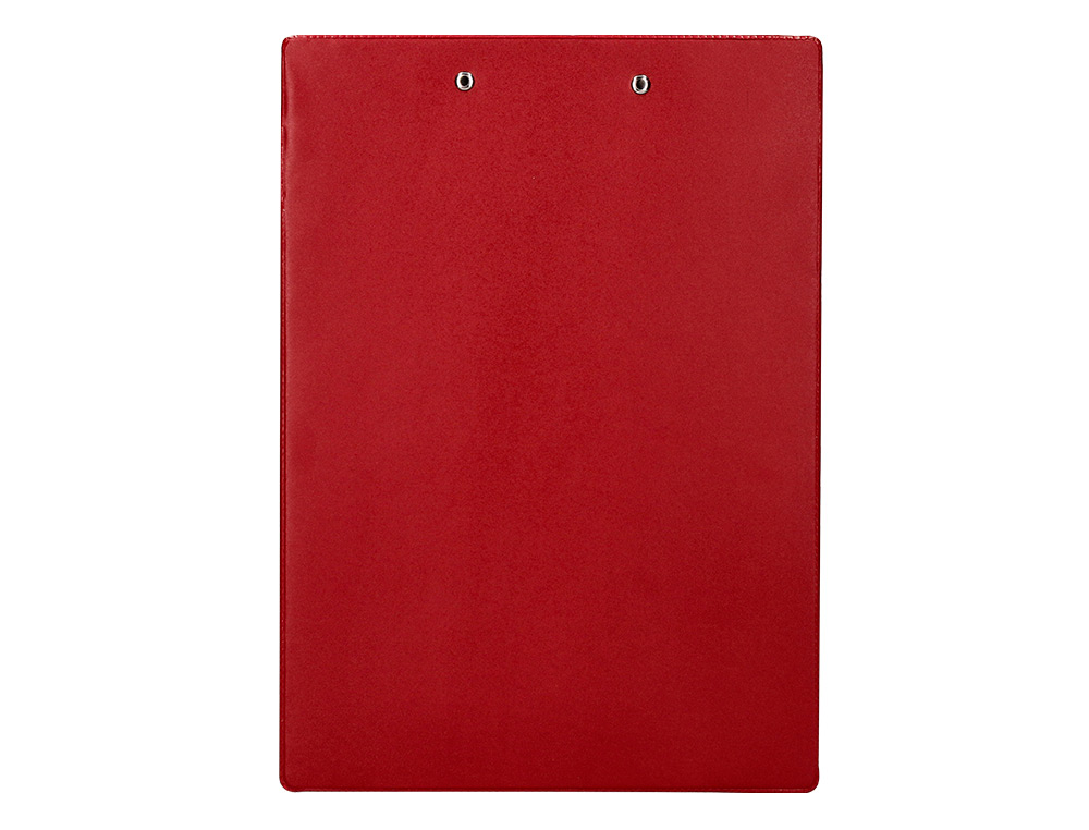 PORTE-BLOC Q-CONNECT MINICLIP SUPERIEUR DIN A4 PLASTIQUE    50% RECYCLE EPAISSEUR 2,1MM   COLORIS ROUGE