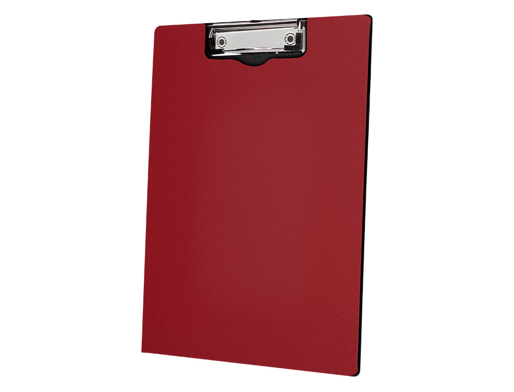 PORTE-BLOC Q-CONNECT MINICLIP SUPERIEUR DIN A4 PLASTIQUE    50% RECYCLE EPAISSEUR 2,1MM   COLORIS ROUGE