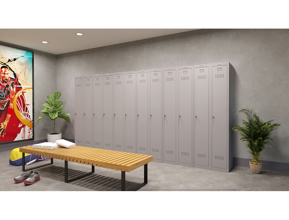 CASIER PERSONNEL PHOENIX SERIE PL PL1130GGK SERRURE A  CLE COLORIS GRIS