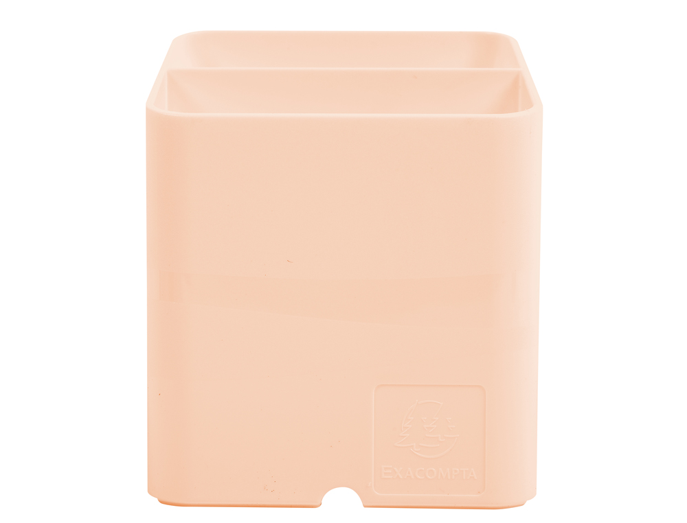 POT A CRAYONS EXACOMPTA PEN-CUBE AQUAREL 2            COMPARTIMENTS COLORIS CORAIL