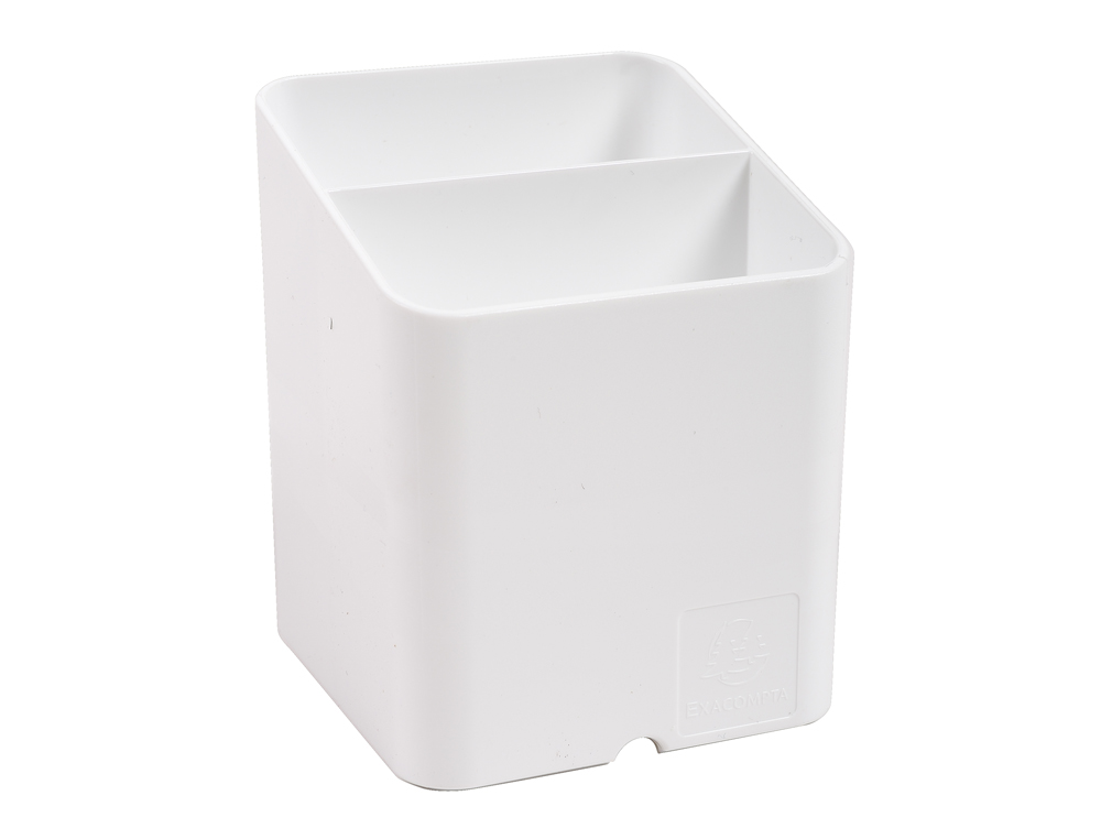 POT A CRAYONS EXACOMPTA PEN-CUBE MAGNETIQUE 2         COMPARTIMENTS COLORIS BLANC