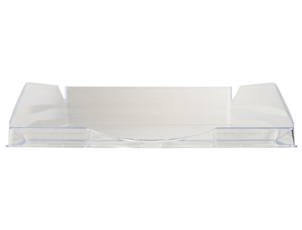CORBEILLE COURRIER EXACOMPTA ECOTRAY OFFICE A4+ SUPERPOSABLE VERTICALE/ESCALIER COLORIS CRISTAL