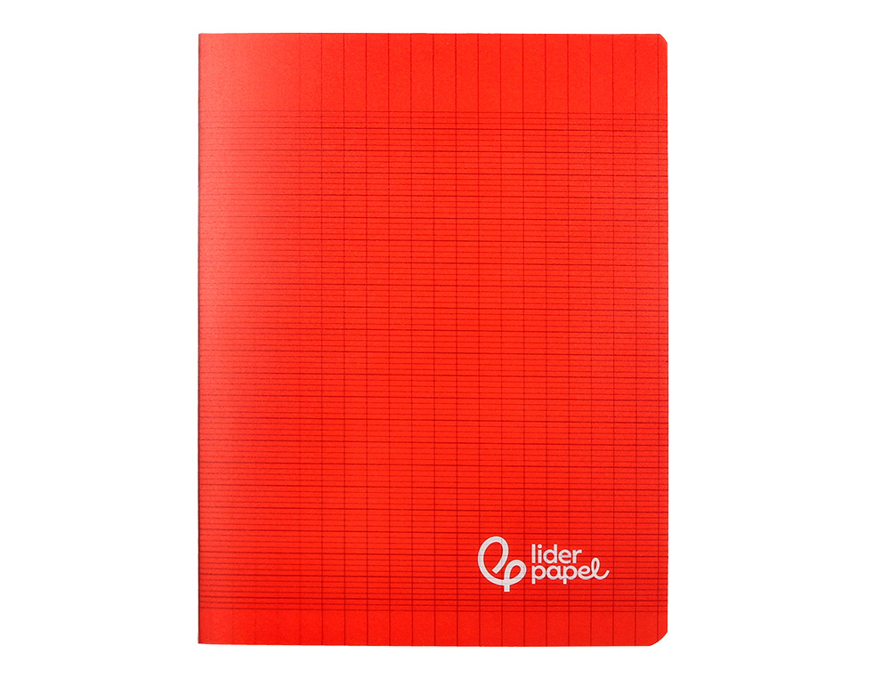 CAHIER PIQURE LIDERPAPEL COUVERTURE PP 170X220MM 96P SEYES COLORIS ROUGE