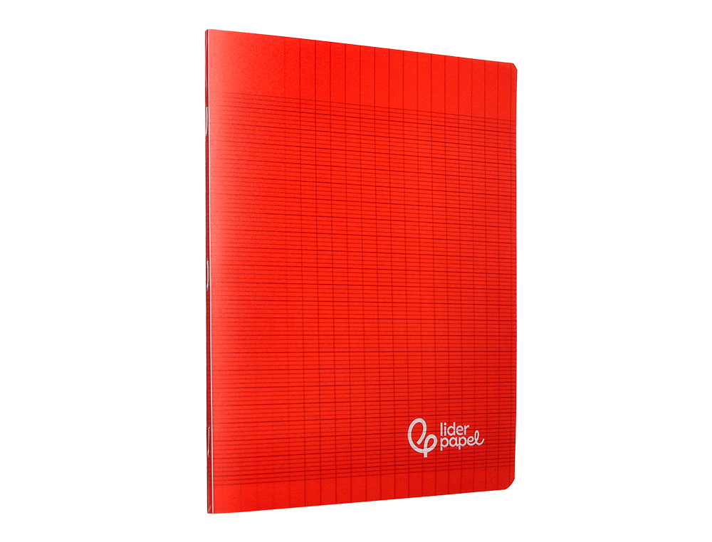 CAHIER PIQURE LIDERPAPEL COUVERTURE PP 170X220MM 96P SEYES COLORIS ROUGE