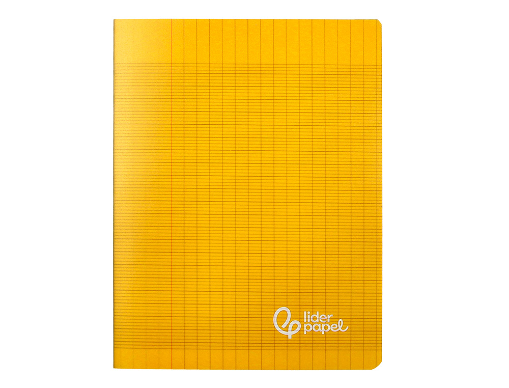 CAHIER PIQURE LIDERPAPEL COUVERTURE PP 170X220MM 96P   SEYES COLORIS JAUNE